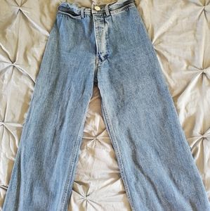 Jesse Kamm denim sailor wide leg pant